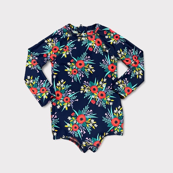 Cat & Jack | Toddler One Piece Rash Guard Swimsuit